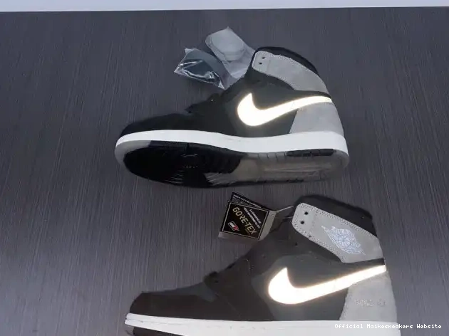 Official Maikesneakers Grey Element DB2889-001 1 Gore-Tex Black Particle Jordan Retro High 0602